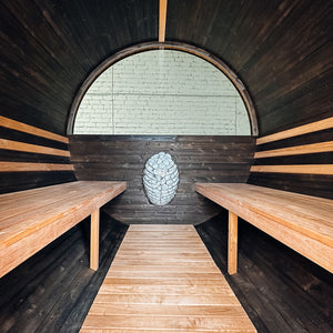 Thermory Ignite No 62 barrel sauna — interior view 11