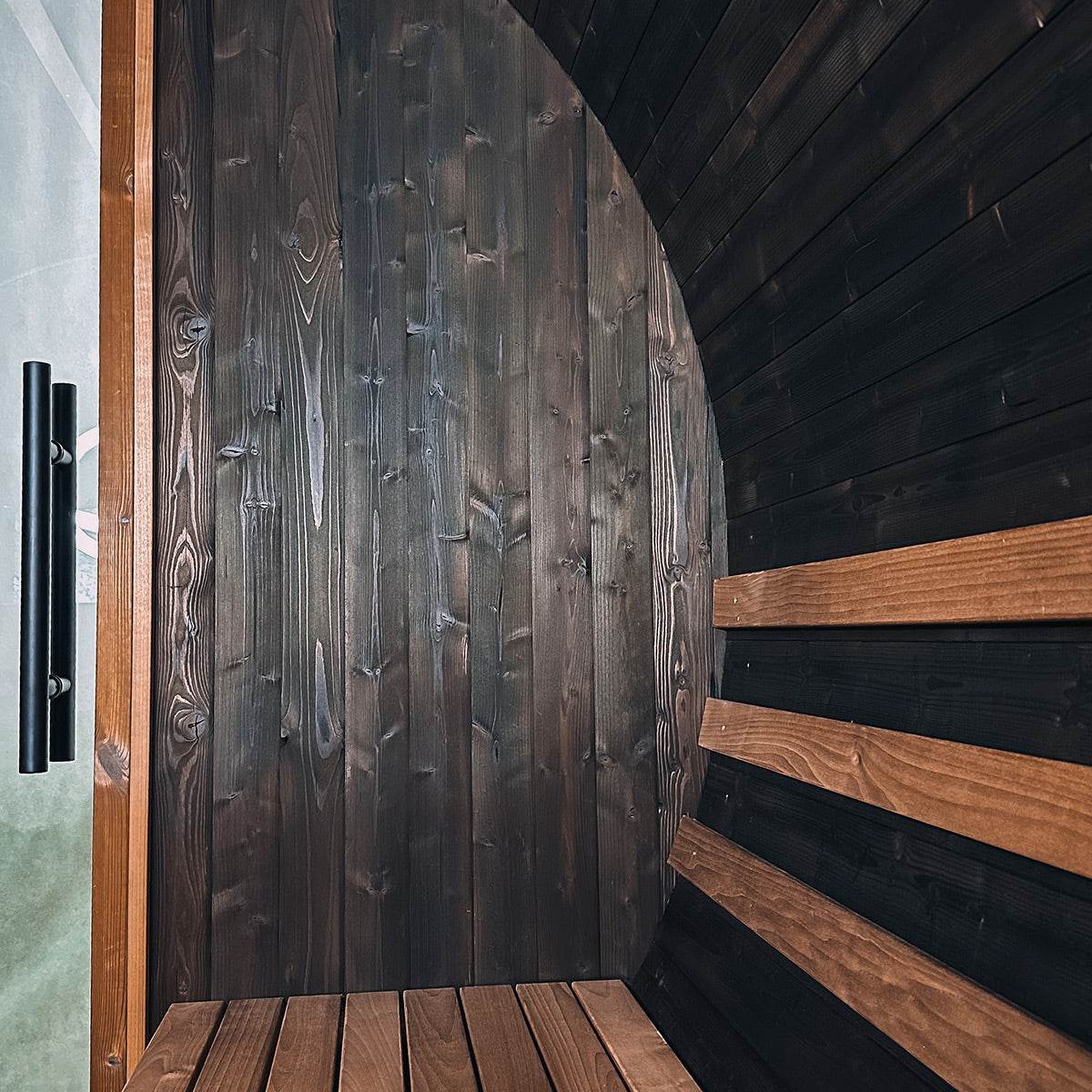 Thermory Ignite No 62 barrel sauna — interior view 13