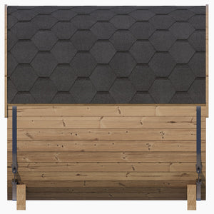 SaunaLife Model E7G Sauna Barrel Glass Front