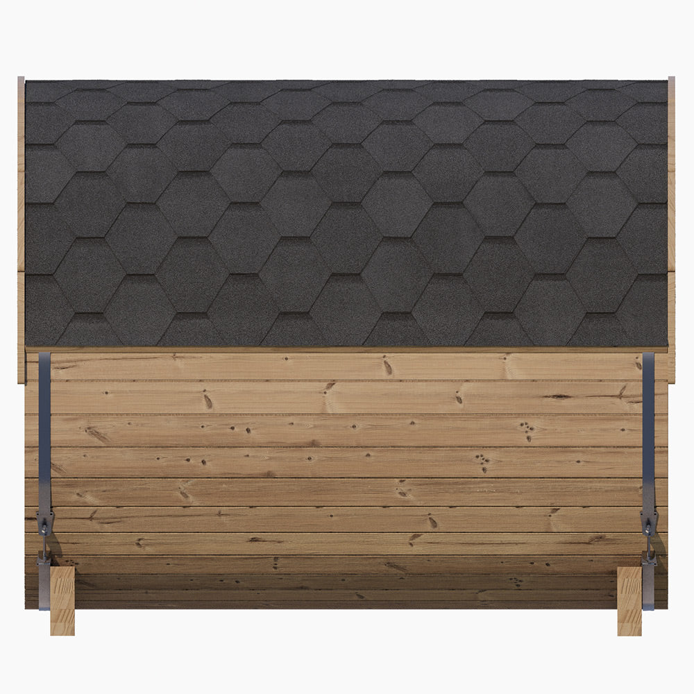 SaunaLife Model E8G Sauna Barrel Glass Front