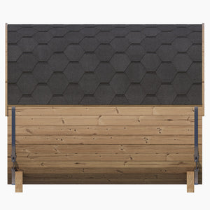 SaunaLife Model E8G Sauna Barrel Glass Front