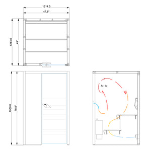 Mini Sauna For One – Premium Redwood Cabin Design