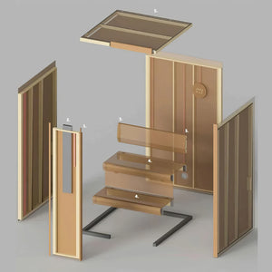 Mini Sauna For One – Premium Redwood Cabin Design